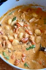 creamy chicken gnocchi soup (one pot)