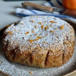 healthy orange carrot cake