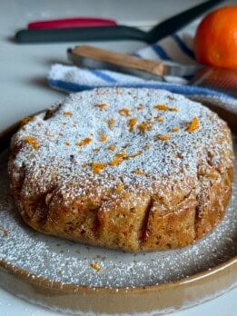 healthy orange carrot cake