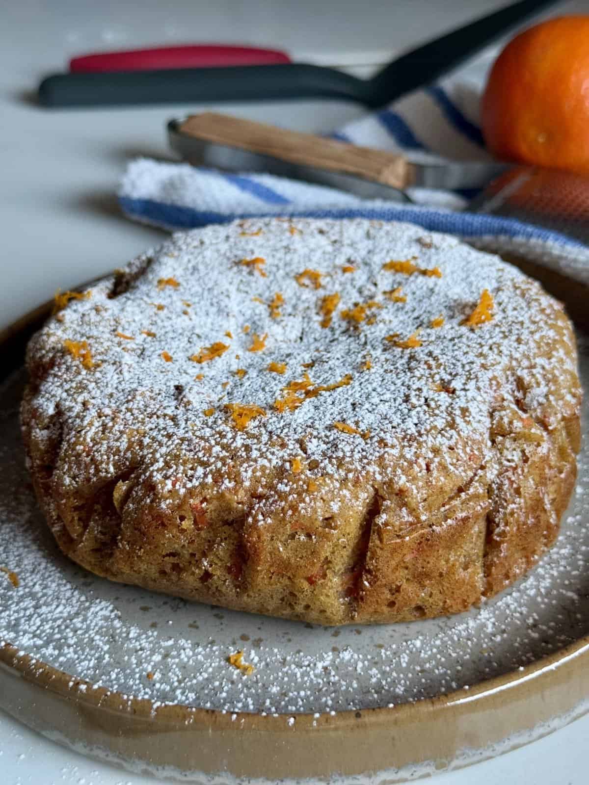 healthy orange carrot cake