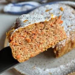 healthy orange carrot cake