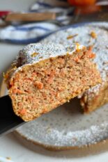 healthy orange carrot cake