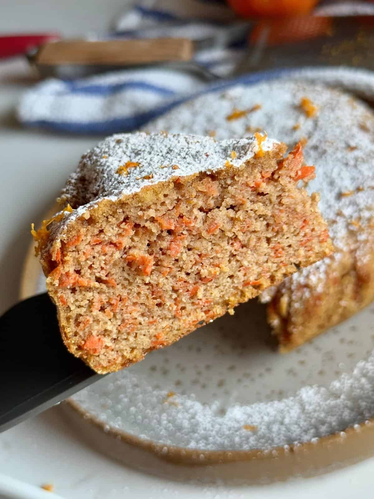 healthy orange carrot cake