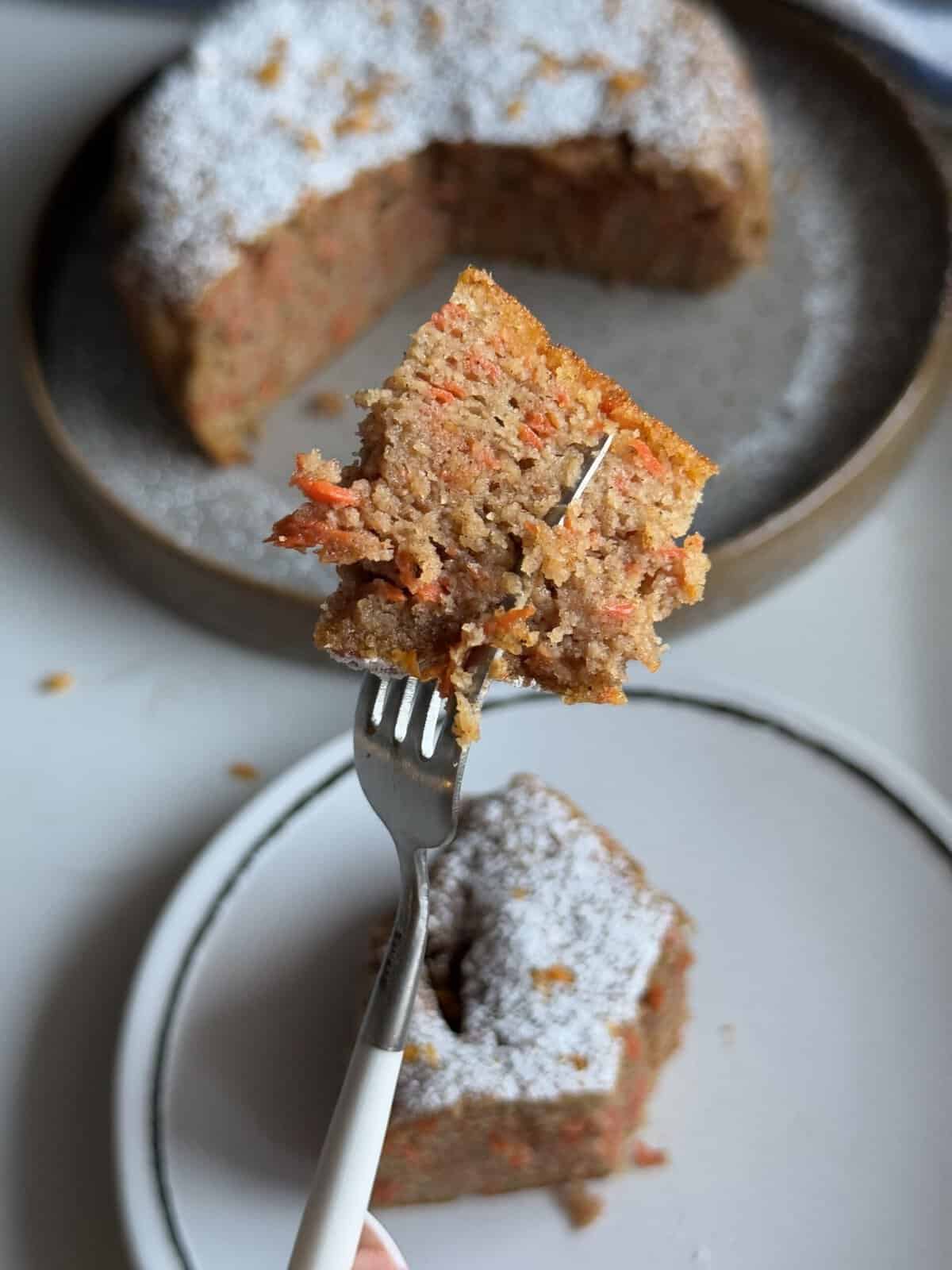 healthy orange carrot cake