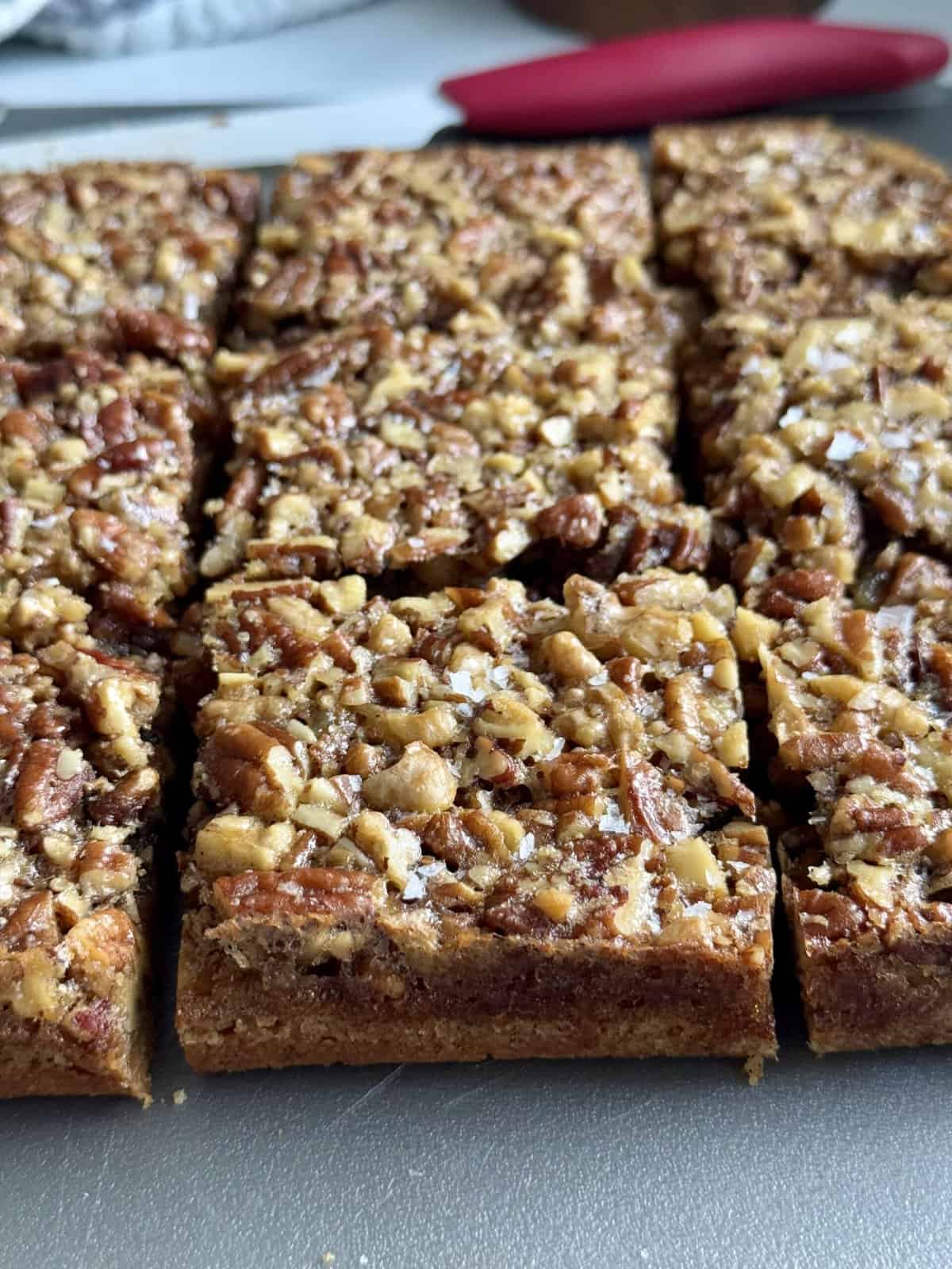 healthy pecan pie bars