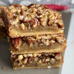 healthy pecan pie bars