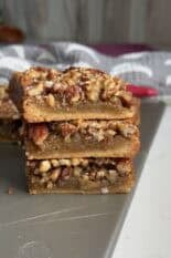 healthy pecan pie bars