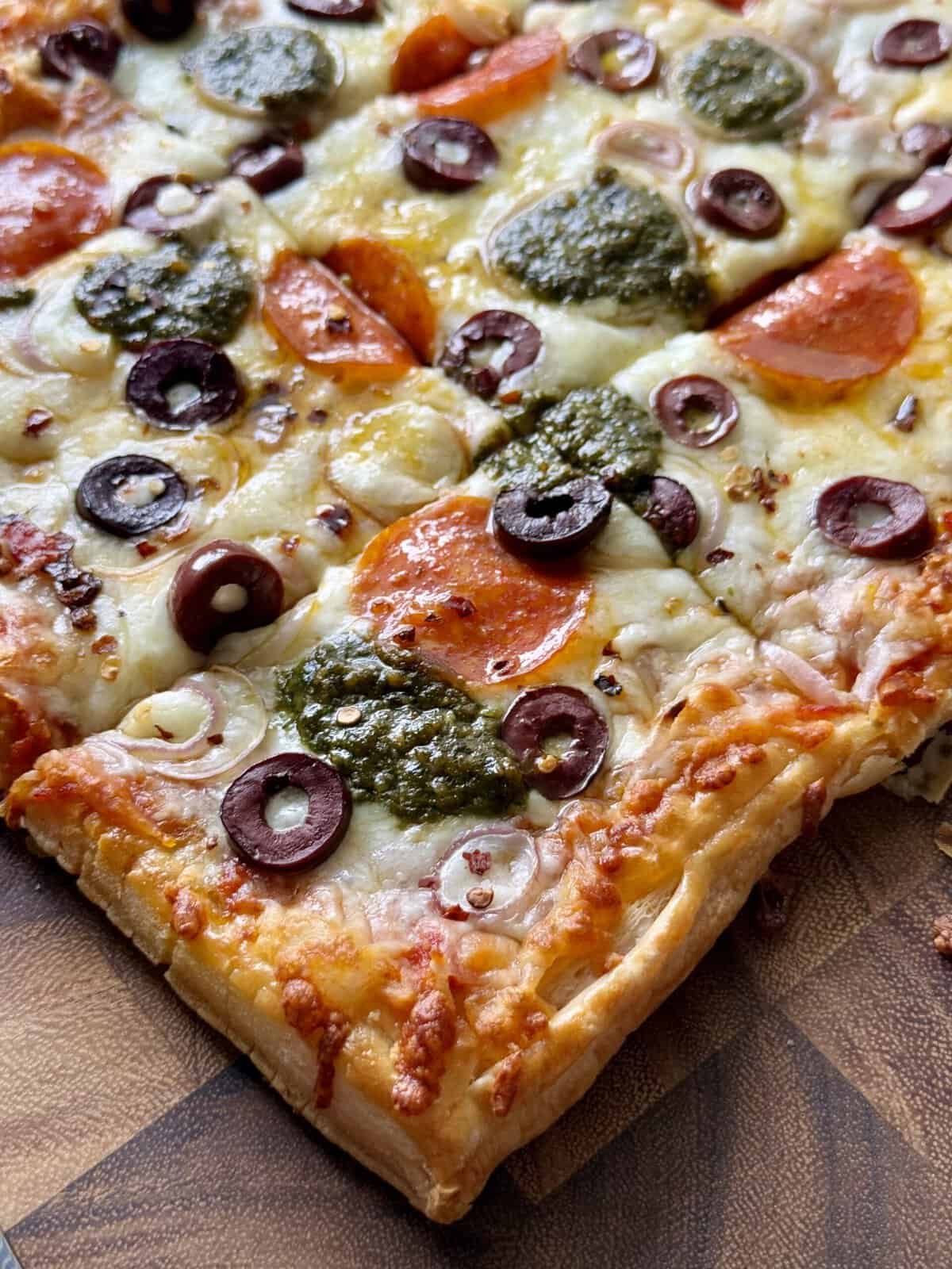 puff pastry pizza