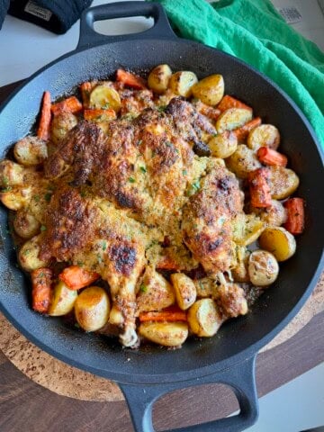 greek style spatchcock chicken