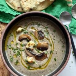 creamy mushroom cauliflower soup