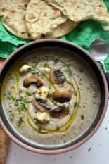 creamy mushroom cauliflower soup