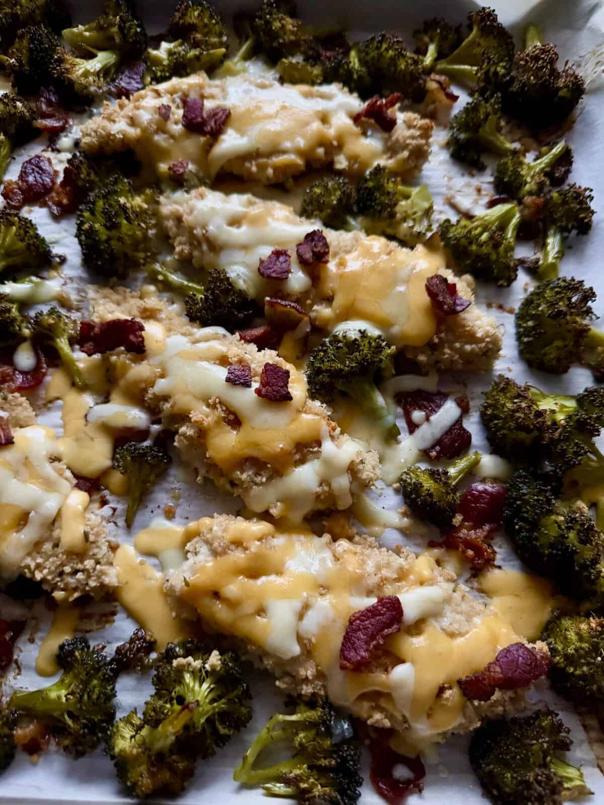 chicken bacon ranch sheet pan dinner