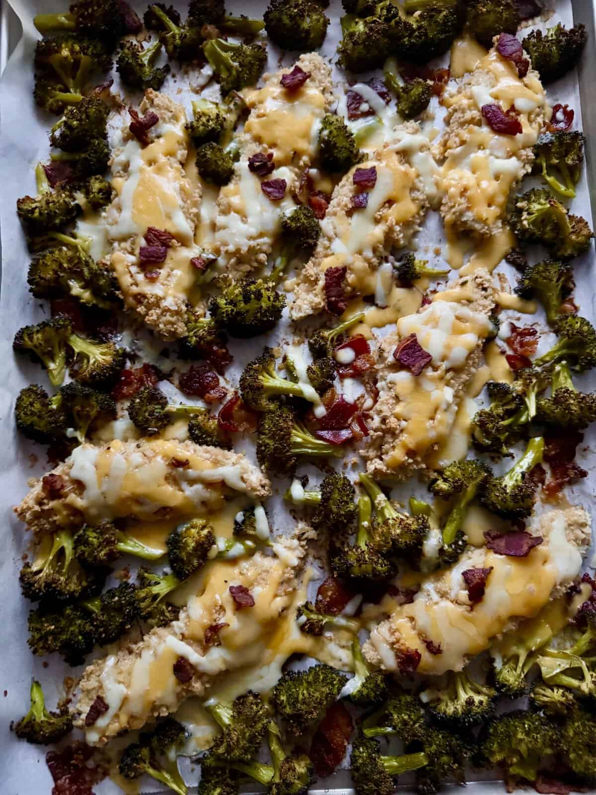 chicken bacon ranch sheet pan dinner