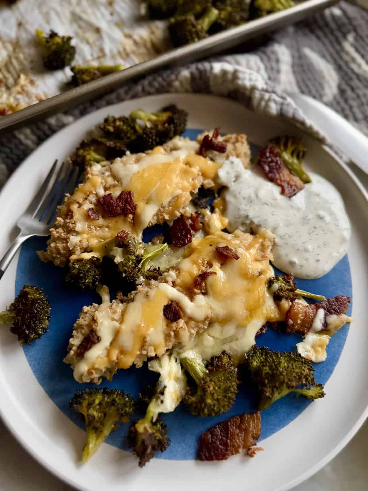 chicken bacon ranch sheet pan dinner