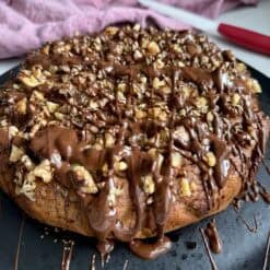 healthy date and walnut cake