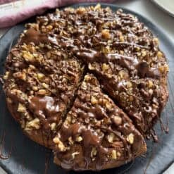 healthy date and walnut cake