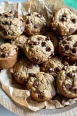 healthy zucchini chocolate chip muffins