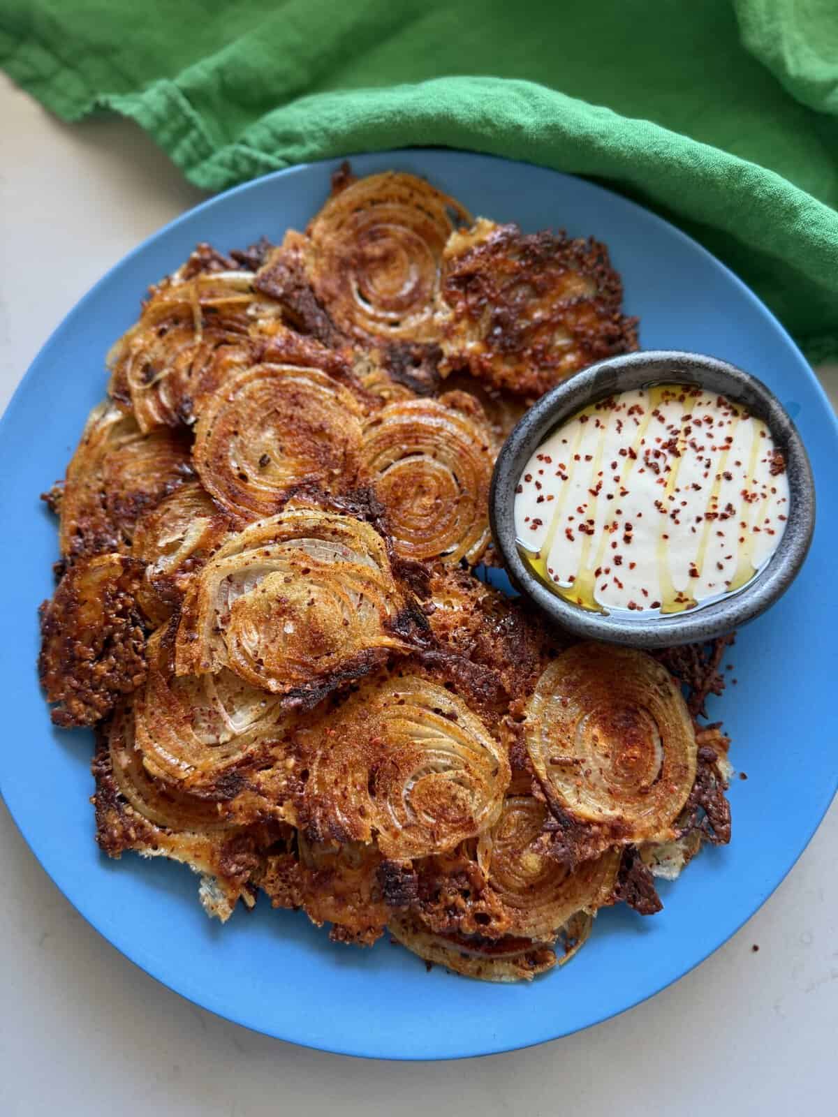 2 ingredient onion ring chips (low carb)