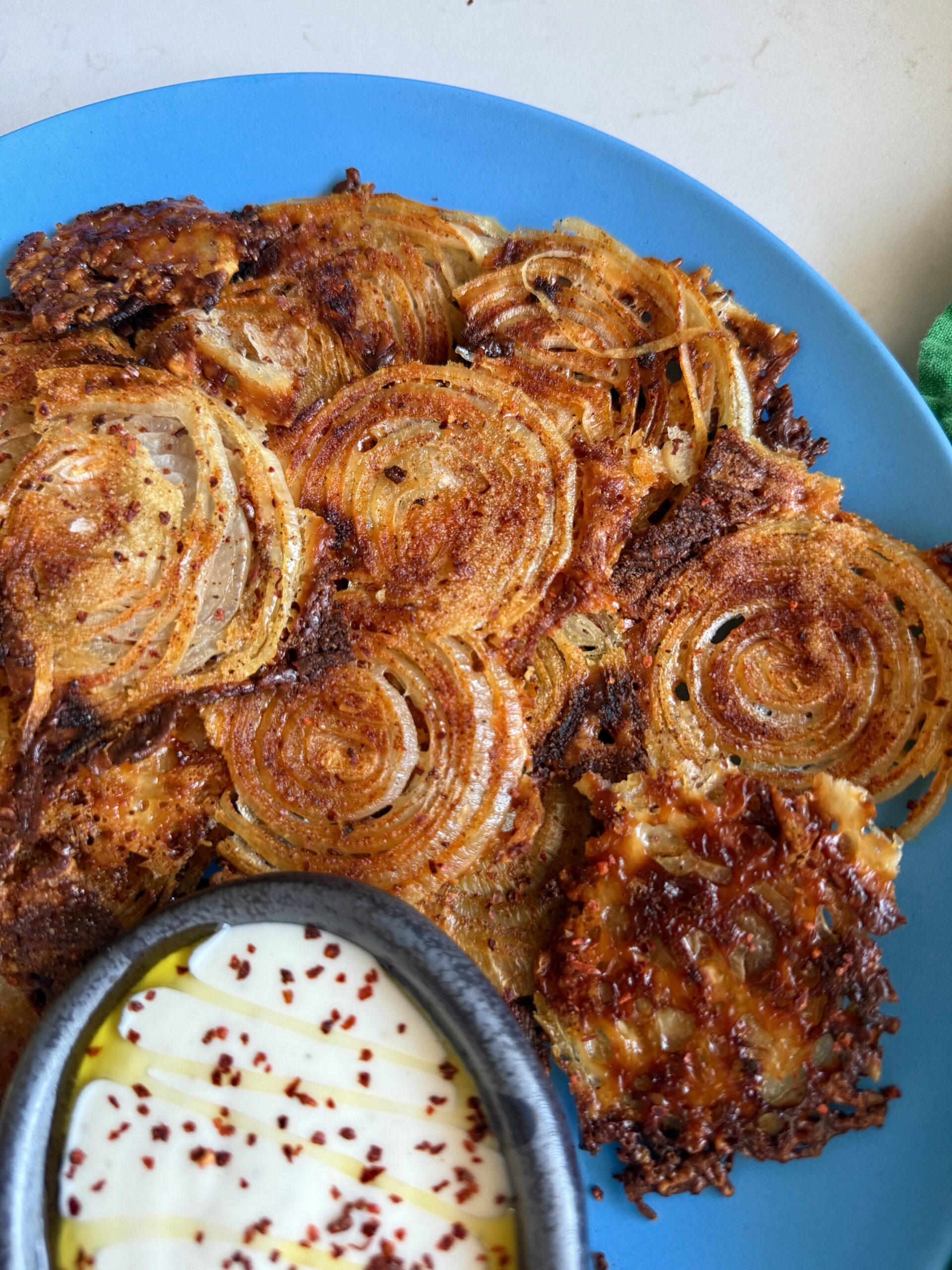 2 ingredient onion ring chips (low carb)