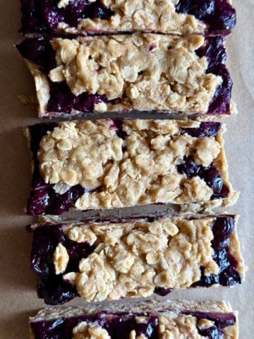 no bake blueberry oat bars (5 ingredients)