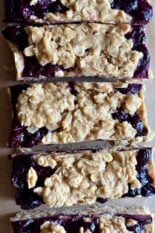 no bake blueberry oat bars (5 ingredients)