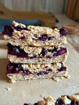 no bake blueberry oat bars (5 ingredients)