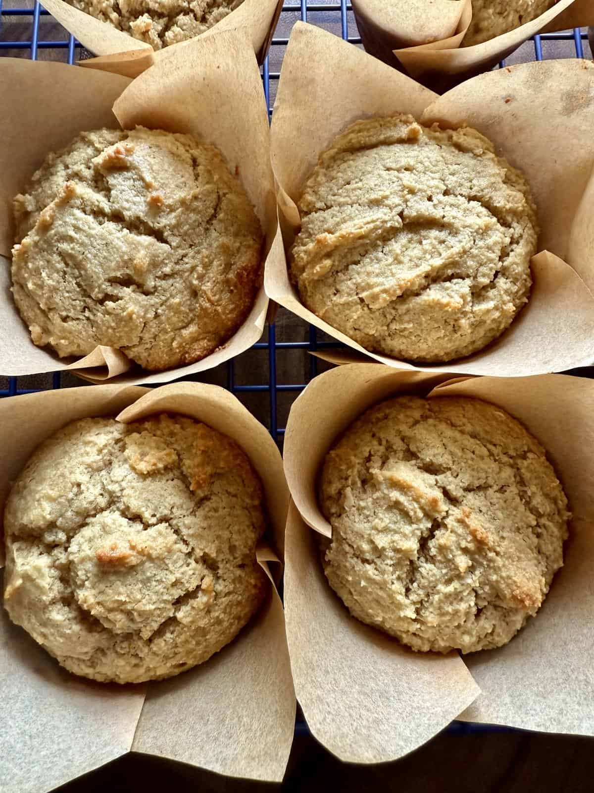 healthier orange almond flour muffins