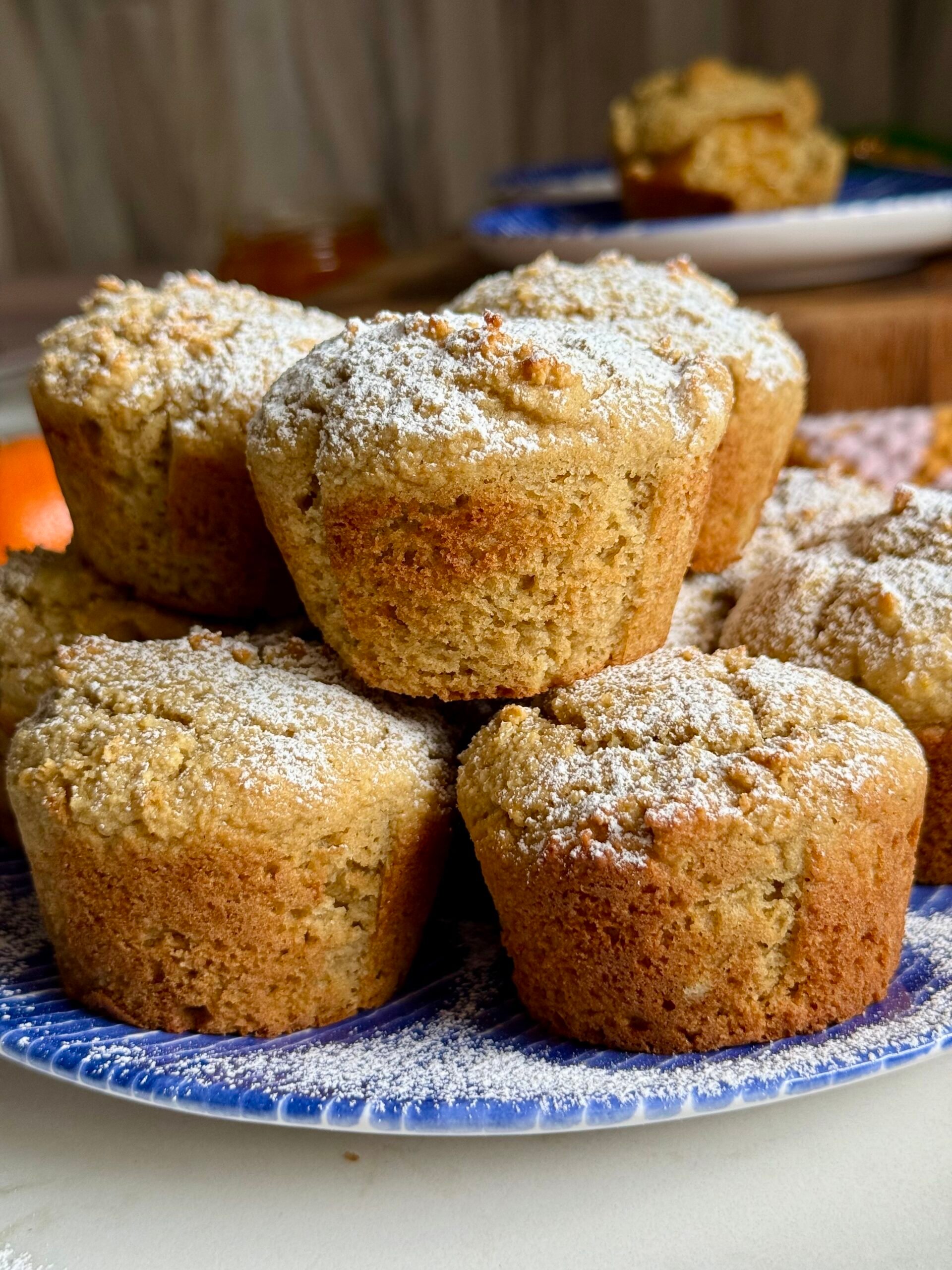 healthier orange almond flour muffins