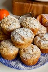 healthier orange almond flour muffins