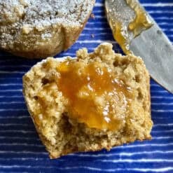 healthier orange almond flour muffins