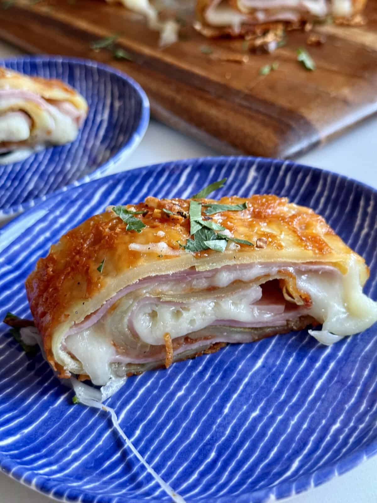 easy ham cheese scalloped potato roll (gluten free)