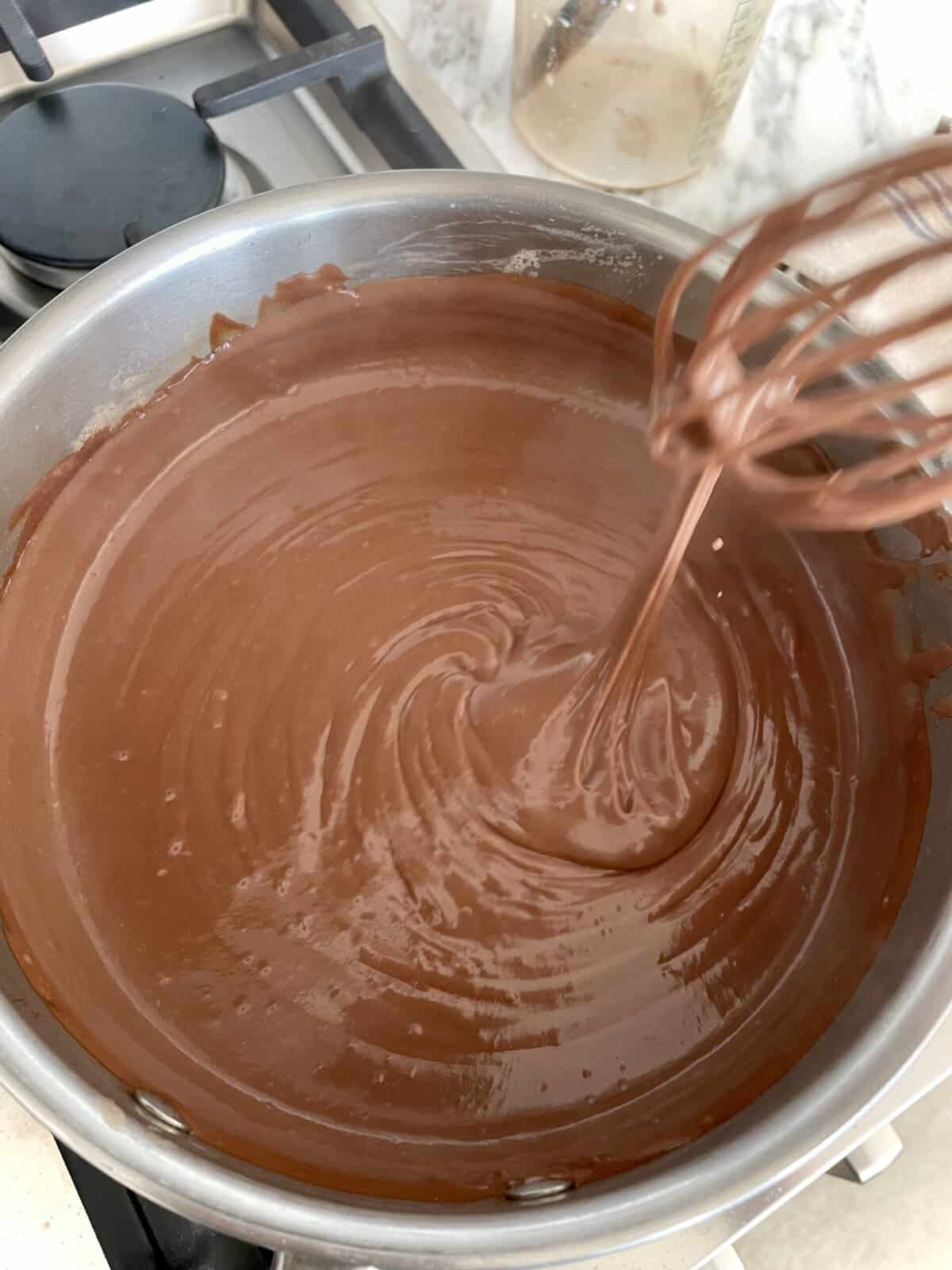 Greek chocolate milk pie (galatopia)