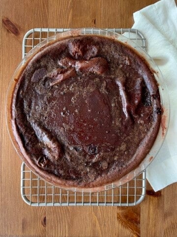 Greek chocolate milk pie (galatopia)