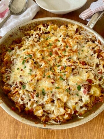 Cheesy Beef and Cabbage Skillet