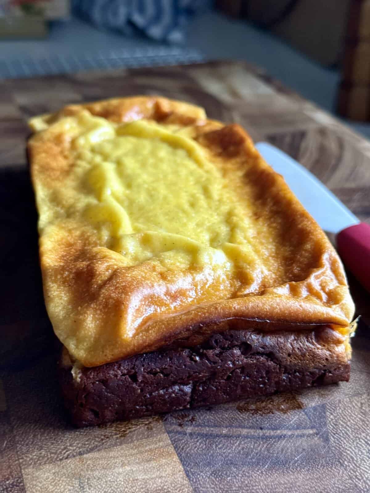 healthier brownie bottom cheesecake