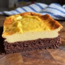 healthier brownie bottom cheesecake