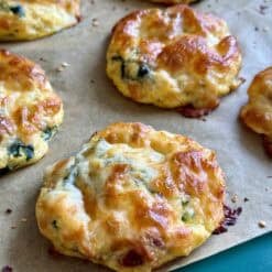 spinach + sun dried tomato egg biscuits
