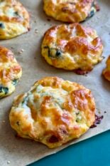 spinach + sun dried tomato egg biscuits