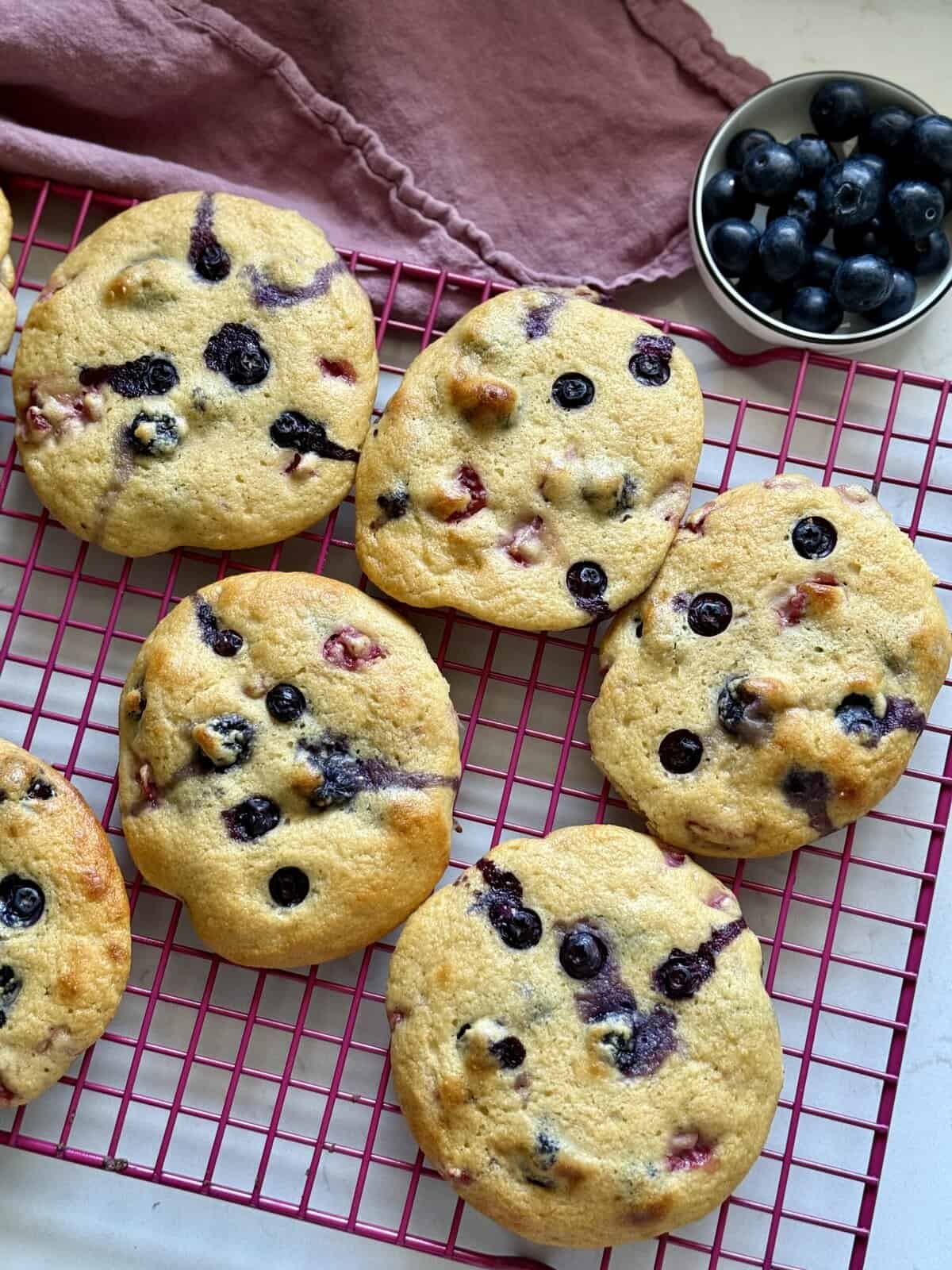 easy healthy blueberry breakfast biscuits