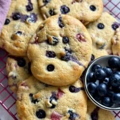easy healthy blueberry breakfast biscuits