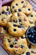 easy healthy blueberry breakfast biscuits