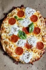 broccoli chicken crust pizza