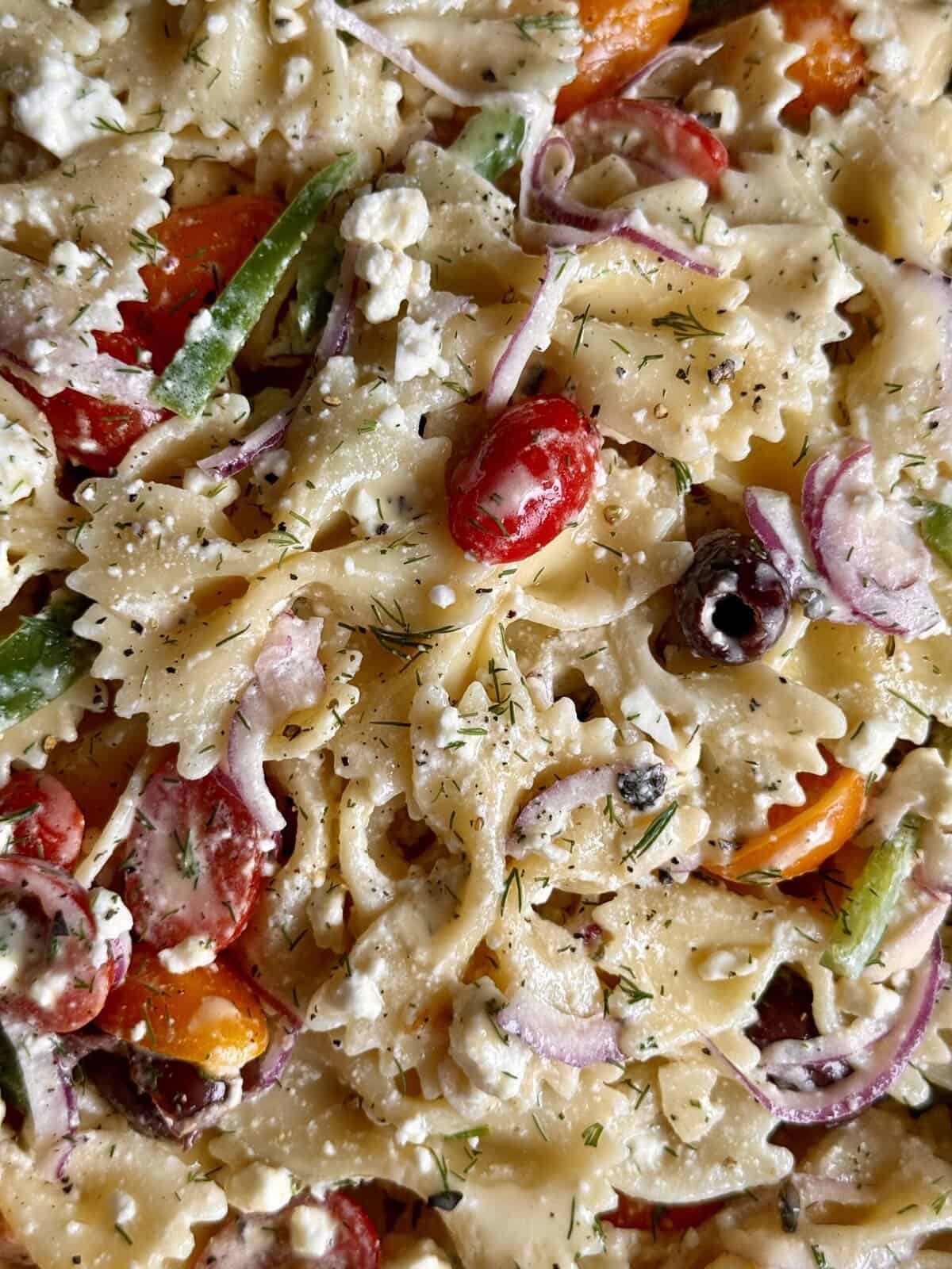 easy greek style pasta salad