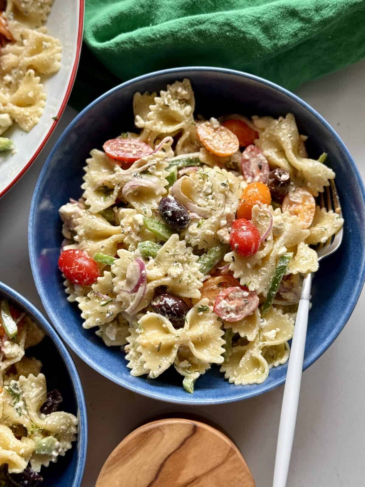 easy greek style pasta salad