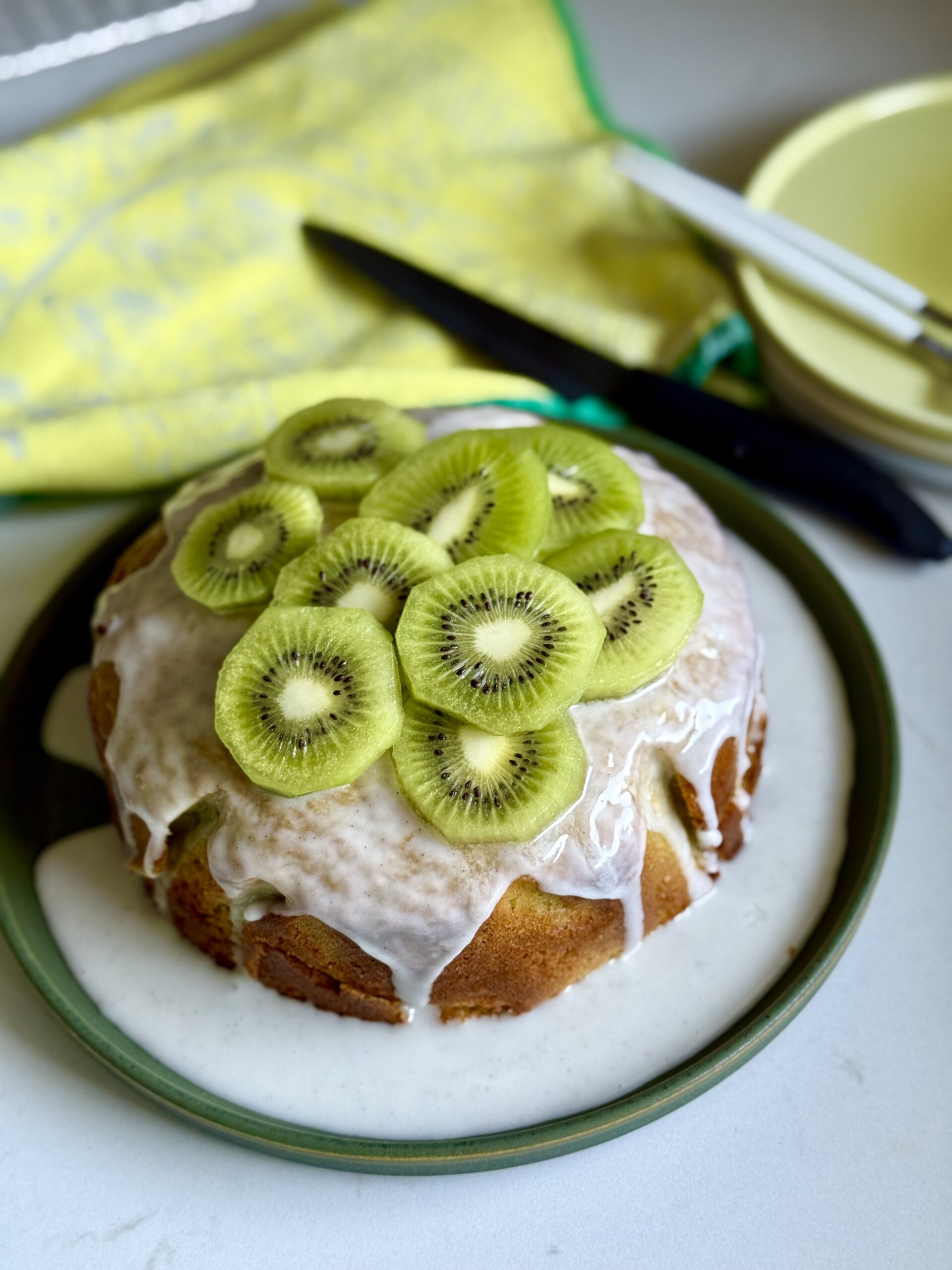 easy kiwi blender cake