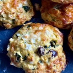 easy spinach and feta egg biscuits