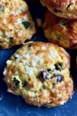 easy spinach and feta egg biscuits