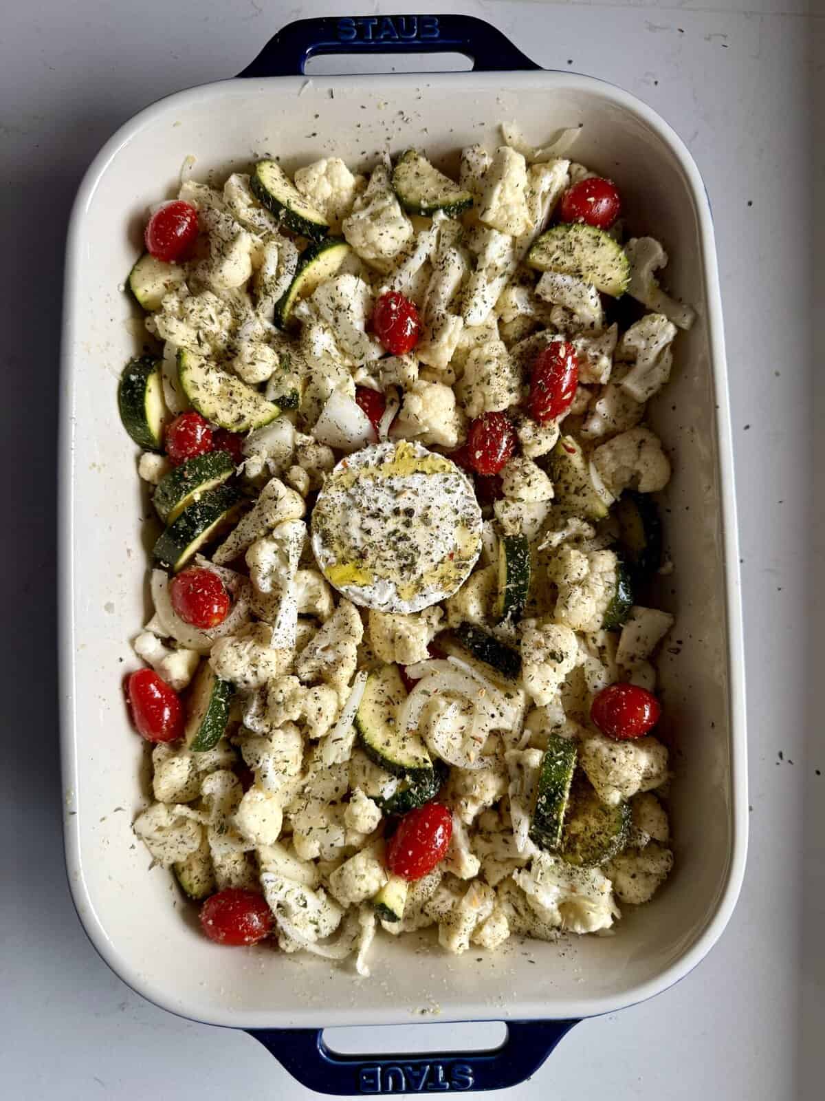 easy boursin baked vegetables