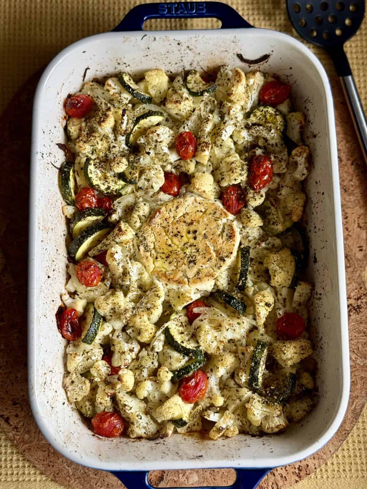 easy boursin baked vegetables