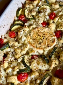 easy boursin baked vegetables